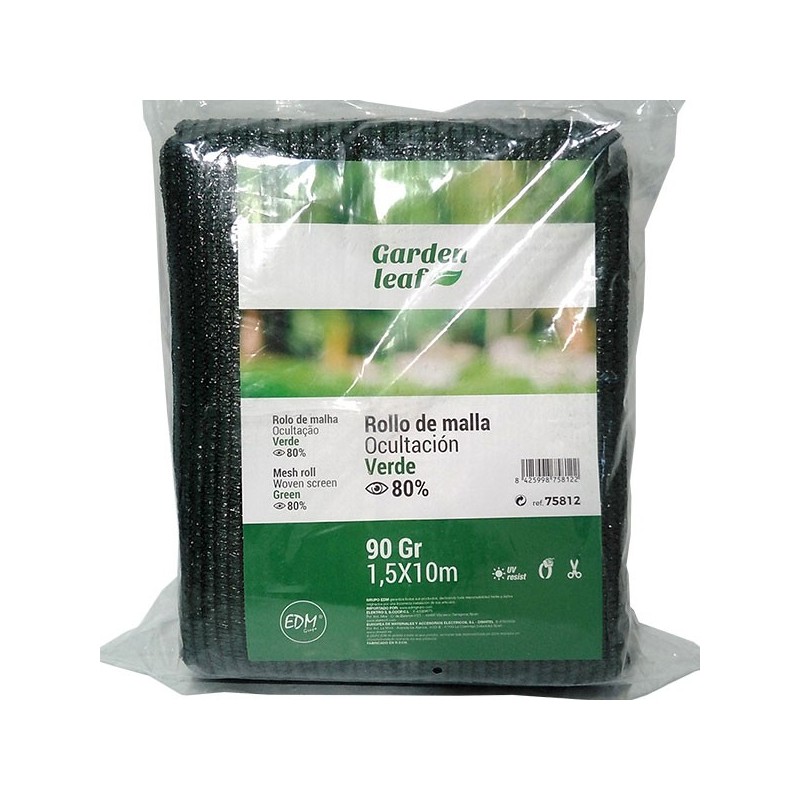 Malla de ocultación verde retractilada