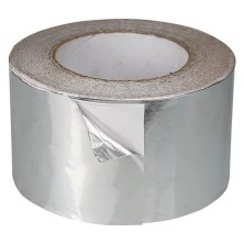 Cinta adhesiva aluminio brillo metal ancha